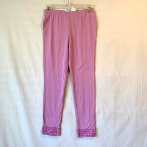 GAP Girls Lilac Ruffle Trim Leggings Size 12